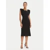Rinascimento Cocktail obleka CFC0020043002 Črna Slim Fit
