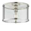 Endon 96150 - Plafonsko svetlo HOPTON 1xE27/10W/230V sjajni hrom