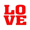 Nalepke za čevlje LOVE 2 kosa.