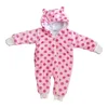MILBI Skafander za bebe bez stopala, Roze