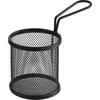 APS Snackholder Servirna košarica za cvrtje, črna/mat, premer: 90 mm