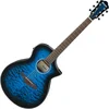 Ibanez AEWC16QA-TLH Transparent Blue Sunburst Elektroakustična jumbo