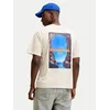 JACK & JONES Majica azur / gorčica / temno siva / off-bela