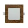 LED ugradna svetiljka SQUARE LED/6W/230V 4200K 11,8x11,8 cm braon