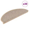 Samoljepljivi otirači za stepenice 30 kom 65x21x4 cm svjetlobež