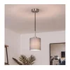Brilagi - NUBILA LED luster na sajli 1xE27/60W/230V, prečnik 14 cm, crna/svetlosiva