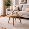 Hanah Home klub sto Nova 80, 80 cm, hrast