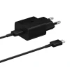 Samsung kucni punjac pd 15w + type c kabal crni ep-t1510-xbe full org ( P989 )