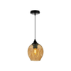 Aspa Viseća Lampa Black 1X40W E27 Brown Lampshade
