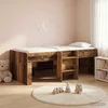 Kreveta za visoko spavanje djece 2 pcs Staro drvo 90 x 190 cm