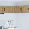 vidaXL Stenska kuhinjska omarica s polico Umetni hrast 57 x 57 x 40 cm