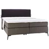 Hom`in POSTELJA BOXSPRING 200 cm x 200 cm , tekstil antracit, črna