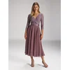 Swing Cocktail obleka 5AE29100 Roza Regular Fit