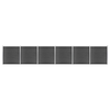 Set panela za ogradu WPC 1045 x 186 cm crni