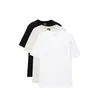 Pull&Bear Majica ecru / črna / bela
