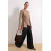 Trendyol Modest Ženska bluza Tctss26Uk00006, Smeđi