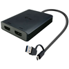 i-tec USB-A/USB-C dvojni 4K HDMI video adapter