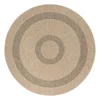 Črno-bež okrogla zunanja preproga o 160 cm Comilla – Ayyildiz Carpets