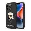 Maska Karl Lagerfeld Hc Silicone NFT Ikonik za iPhone 15 Pro Max crna