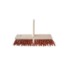 Enpro Metla Road broom, 400 x 70 mm, with 140 cm handle, 9 cm pile, red