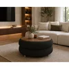 Hanah Home Venüs klub sto O 70 cm, crna