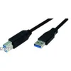Bachmann Bachmann USB 3.0 Priključni kabel [1x Moški konektor USB 3.0 tipa A-1x Moški konektor USB 3.0 tipa B] 3 m Črna