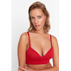 Trendyol Red Seamless/Seamless Rope Strap Covered Knitted Bra