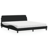 Krevet s madracem Dover crni 180x200 cm od tkanine