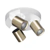 Kanlux 38967 - Spot svetiljka LAURIN 3xGU10/10W/230V mesing/bela