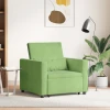 Sofa na razvlačenje Singl s kotačima Svijetlo zelena Baršun
