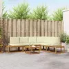 Set vanjskih sofa s jastukom 7 Komad Prirodna i krem