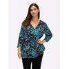 SHEEGO Tunika cijansko modra/temno modra/lila/off-bela