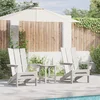 Vrtna stolica 3 pcs Bijelo 80.5 x 74.5 x 92 cm Polietilen