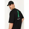 Trendyol Muška majica Tmnss24Ts00014, Crna