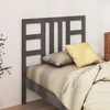 Vidaxl vidaXL Vzglavje postelje, sivo, 96x4x100 cm, masiven borov les