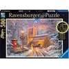 Ravensburger Svetleča sestavljanka božično tihožitje 500 kosov