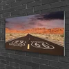 tulup.si Slika na steklu Desert avtoceste 120x60 cm 2 obešalnika