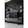Hanah Home HANAH HOME Chrome Line Set - Anthracite, Black garnitura pohištva za dnevno sobo, (20815898)