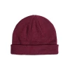 Short knitted cap in chestnut color