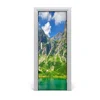 tulup.si Samolepilni tapete na vratih Jezero v gorah 95x205 cm
