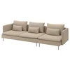 SÖDERHAMN Sofa 4-sed, Kelinge bež