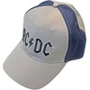 AC/DC Black Logo (2-Tone) Kapa Grey & Navy Blue UNI