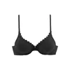 LASCANA Bikini zgornji del, črna