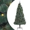 Umjetno osvijetljeno božićno drvce s setom kuglica 240 cm PET