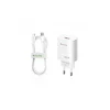 BAVIN punjač 22.5w Usb A + kabl Type C bela