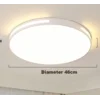 Micoe Plafonska lampa LED, 36 W, Crna