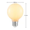 Arcchio LED-žarnica G80 E27, 4 W, 2700 K, opalna, z možnostjo zatemnitve - Steklo