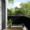 Balkonski zaslon crni 75x800 cm 100 % poliester Oxford
