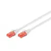 CAT 6 U-UTP patch cord, Cu, LSZH AWG 26/7, length 0.25 m, color white