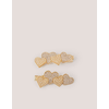 Monsoon Children Set šnala za kosu za devojčice Love Heart, 2 komada, Zlatne boje